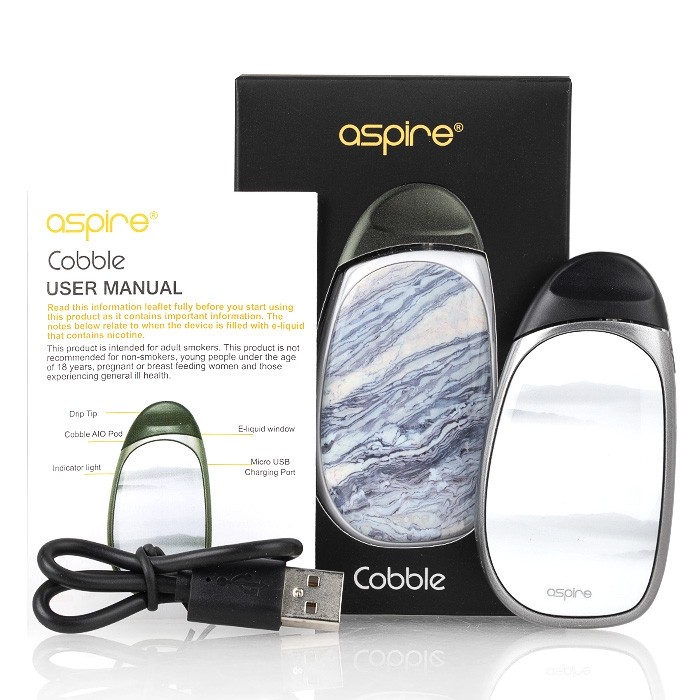 aspire cobble aio pod kit package content - Cobble Pod Kit Aspire
