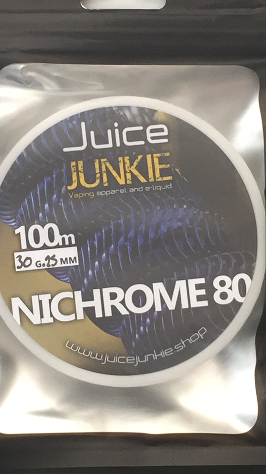 30g - Juice Junkie 30G 0.25MM NICHROME 80 - 100M