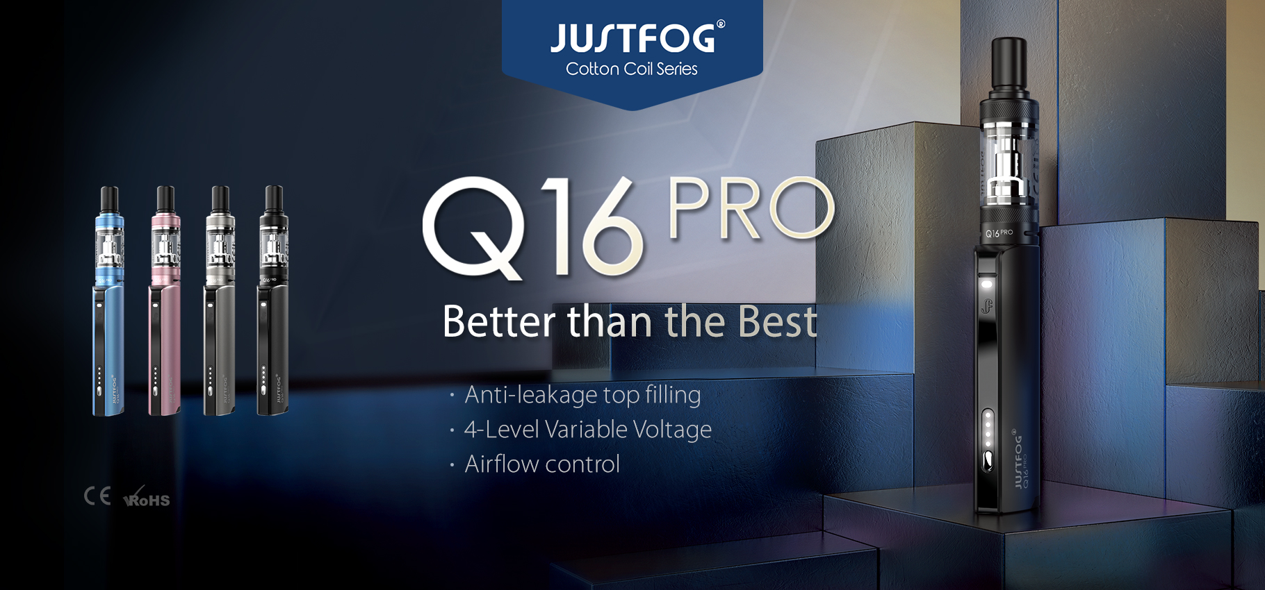 j2 - Justfog Kit Q16 PRO 900mah